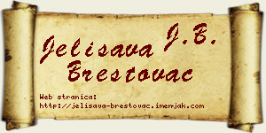 Jelisava Brestovac vizit kartica